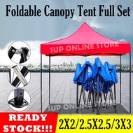 10x10 Ft Roof Night Market Canopy Camping Tent Khemah Kanopi Frame 8 x 8 Kanopi Penuh Khemah Rangka Besi Pasar Malam 8 x