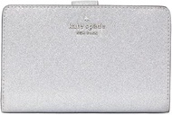 Kate Spade Wallets for Women Shimmy Glitter Wallet in giftbox, Lunar light