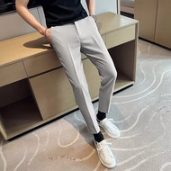 9-point Fitted Slim Leg Lightweight Drape Pants
