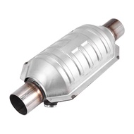Inlet/Outlet Universal Catalytic Converter with O2 Port & Heat Shield 53004 Car Stainless Steel Cata