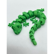 Chameleon 3D printed model, moving 3D printed model, children's toy model