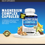 Magnesium Complex Supplement 8 Elemental 1000mg-Glycine Magnesium Citrate Magnesium Absorption