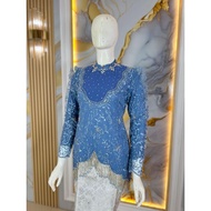 SM Kebaya Premium Ronce Kebaya Set/ Luxury Sequin Tassel Kebaya/ Fuji Songket Set Kebaya/ Emerald Ta