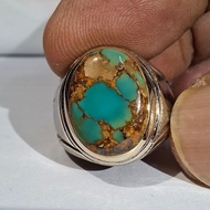 HIJAU GREEN PERSIAN TURQUOISE EST DIMTOSCA 15x11x6 8.5Ring