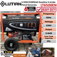 LUTIAN 5.5KW/5500Watt Gasoline 4-stroke Petrol Generator LT6500EN - Heavy Duty - 6 Months Local Warr