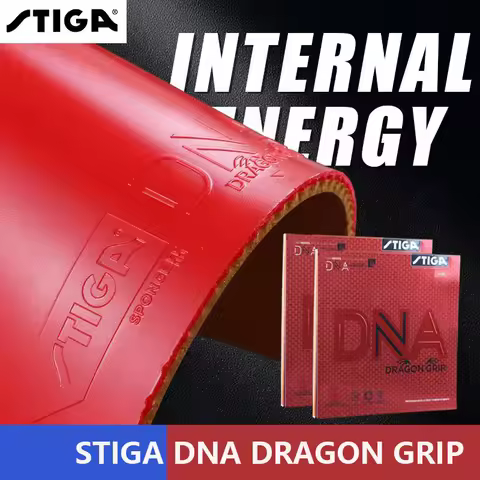 STIGA DNA Dragon Grip Table Tennis Rubber Made in Germany Sticky Ping Pong Rubber Sheet with Pre-tun