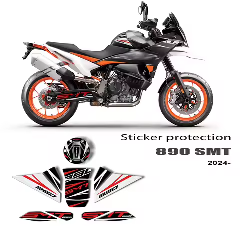 For 890SMT 890 SMT Accessories 2024 Motorcycle Decal Kit Tank Pad Protection 3D Sticker
