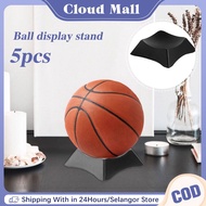 5Pcs Ball Stand Display Stand Stability Stand for Basketball Sport Ball Display Rack
