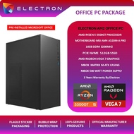 ELECTRON AM2 DIY OFFICE PC PACKAGE (AMD RYZEN 5-5600GT,16GB,512GBSSD ,AMD VEGA 7 GRAPHICS,W11P)