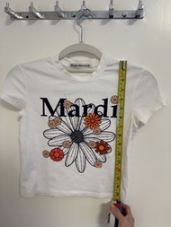Mardi Mercredi 白色花花圖案短袖 Tee