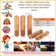 100‰ COPPER MB15 Contact Tip 0.8MM 1.0MM 1.2MM Mig Welding Torch 2PC CO2 WIRE MACHINE MATA