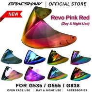 [VISOR] Gracshaw Helmet Tinted Visor G535 Gennex/G838 Gaizer/G555 Geomax Visor (For Day & Night Use)