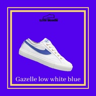 [ 100% Original ] Gazelle Low White BlueCOMPASS