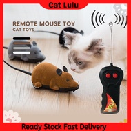 Mainan Kucing Kawalan Jauh | Wireless Remote Spinning Rat Cat Toy Pet Teaser Electric RC Flocking Rat