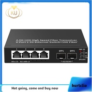 2.5G Ethernet Switch 4 Port 2500Mbps Network Switcher 2 Port 10G + Slot Home Lab Hub Internet Splitt
