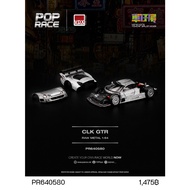 PR640580-POPRACE 1/64 CLK GTR RAW METAL HONG KONG TOYCAR SALON 2026 LIMITED DIECAST SCALE MODEL CAR