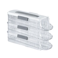 1 PCS Egg Holder for Refrigerator Auto Rolling Egg Organizer 3 Layer-Stacked Egg Tray Transparent Fr