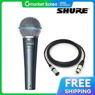 ไมโครโฟน SHURE SM58 ของแท้/BETA58A สำหรับการบรรยายและร้องเพลง