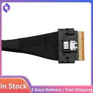 PCIE4.0x8 SFF8654 to SFF8654 Male to Male Data Cable Slimsas 8X SFF8654 X8  Cable for GPU Graphics C