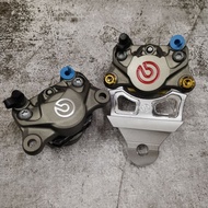 Suzuki Raider Brembo P34 Red Logo P34 Silver With Bracket Rear Bracket Belakang