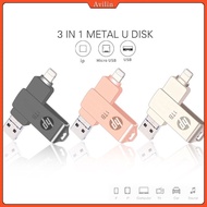 USB 3.0 usb flash drive 1TB 128GB 512GB 256GB 64GB 32GB 3 in 1 OTG high speed waterproof ios for iph