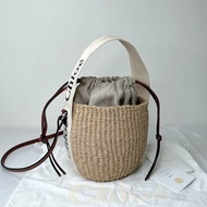 CHLOE Woody小號草編水桶包