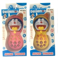 GKIDS B75/B76 Doraemon & Hello Kitty Musical Phone Kids Toy - Song Playing Telephone, LED Lights, Di