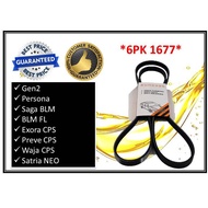 6PK1677 - Saga BLM , Persona , Gen2 , Satria NEO , Exora CPS , Preve CPS , Waja CPS Fan Belt Alterna