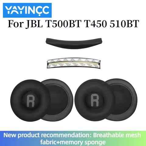 YAYINCC Replacement Breathable football net/ Original wrinkled skin Ear Pad for JBL Tune 600, T450, 