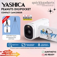 YASHICA x Peanuts (SNOOPY) Digi Pocket Action DIGITAL CAMERA Bundle > Great For Travelling& Gifting 