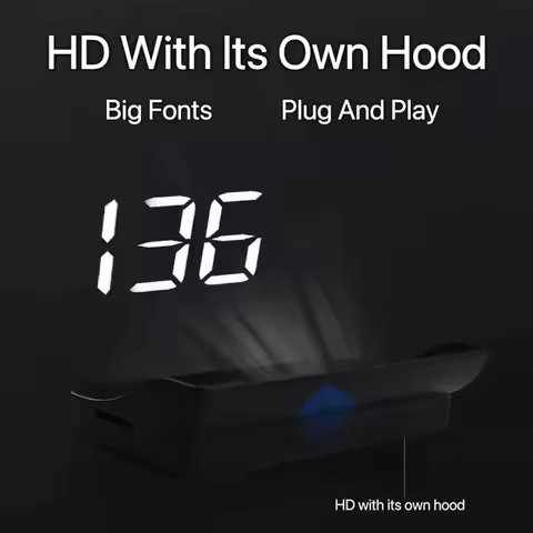 M2 Head Up Display Car Universal Speedometer KMH HUD USB Cable Plug & Play GPS & Beidou Dual Satelli