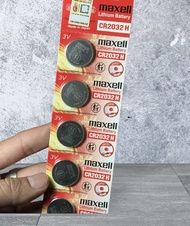 Pin CR2032H Maxell - Lithium hàng chính hãng. Dùng cho remote xe máy oto máy tính... và rất nhiều th