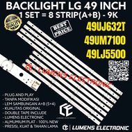 LG 49 INC LED TV BACKLIGHT 49UJ632 49UJ632T T 49UM7100 49LJ5500 BL LAMP 49UJ 49UM 49LJ 9K 9 BUTTONS 