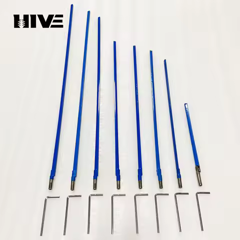 Multi-specification Guitar Truss Rod Blue Adjustment Lever with Hex Wrench Guitar Adjustment Bar