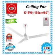 Khind CF618/CF615/CF-615 Ceiling Fan 60" White Colour  / Kipas Ceiling KDK K15VO