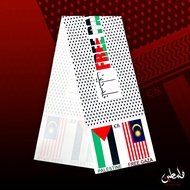 Palestine Headband Mafla Sticker Malaysia Flag Bendera Tali Ikat Kepala Kain Tauhid Mafela Muffler Mafla Palestin Scarf