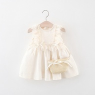 0-4Year-old Girls Dress Summer Baby Lace Vest Princess Dress