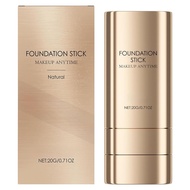 Face Foundation Stick 2 in 1 Long-Lasting Concealer Foundation Stick Lightweight Full Coverage (natu