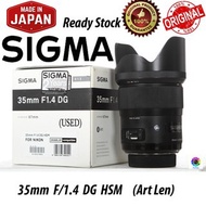 Sigma 35mm F1.4 ART DG HSM Lens for Nikon (used)