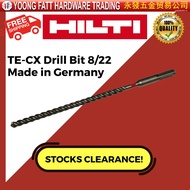 STOCK CLEARANCE HILTI hammer drill bit TE-CX 8/22 Hammer drilling / Drilling anchor holesMade In Ger