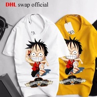 Onepie luffy manga DHL swap t-shirt, t-shirt, short sleeve round neck with anime print - DHL1