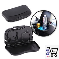 Folding Auto Cup Holder Car Back Seat Table Drink Food Tray rack Auto Travel Desk