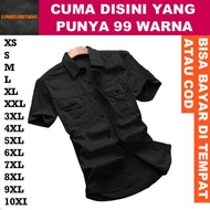 HITAM KEMEJA 99 COLORS 10XL 9XL 8XL 7XL 6XL 5XL 4XL 3XL XXL XL LMS Pdl PDH Civil Servant Uniform Tac