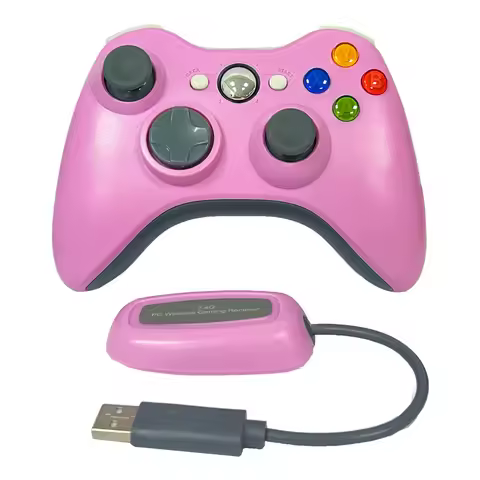 Wireless/Wired Controller For Xbox 360 Game Controller With Dual-Vibration Compatible with Xbox 360/
