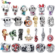 Disney Marvel Spiderman Charms 925 Sterling Silver Star Wars Charms Beads Fit Pandora 925 Original Bracelets DIY Jewelry Making