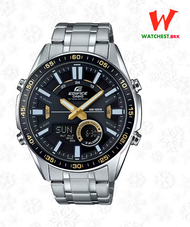 casio EDIFICE นาฬิกาข้อมือผู้ชาย สายสเตนเลส EFV-C100 รุ่น EFV-C100D-1A คาสิโอ้ สายเหล็ก ตัวล็อกแบบ บานพับ (watchestbkk คาสิโอ แท้ ของแท้100% ประกัน CMG)