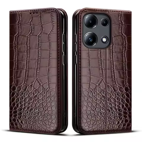 For Xiaomi POCO M6 Pro case wallet flip Leather full protection POCOM6 M 6 M6Pro 5G Cover For POCO M