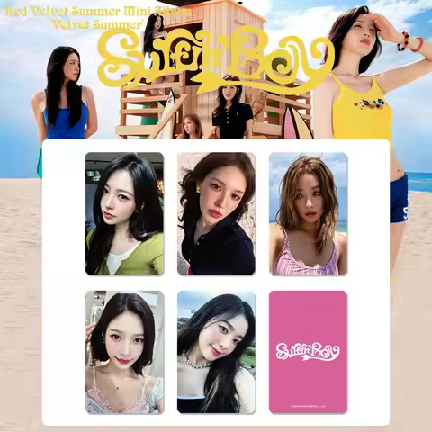 5Pcs/Set Idol Girl Group RED VELET Returns Album VELET SUMMER Photos LOMO Kamin Message Irene SeulGi