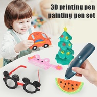 3D Pen for Kids USB Rechargeable 3D Printer Set with 10 x Drawing Molds LowRechargeable Low Temperat