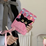 Cartoon Cartoon Kitten iPad Air 4/5/6/7 Protective Case 7th Generation Rotating Acrylic 8th Generati